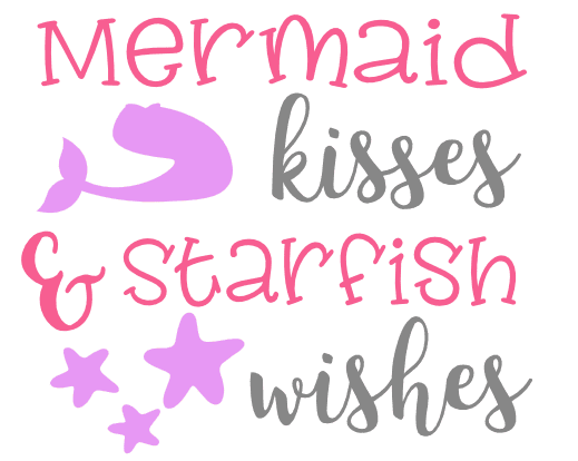 mermaid-kisses-and-starfish-wishes-mermaid-tail-nautical-free-svg-file-SvgHeart.Com