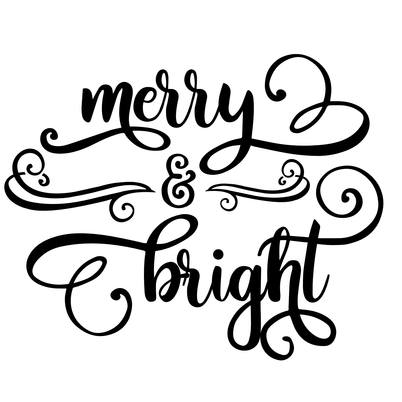 merry-and-bright-christmas-free-svg-file-SvgHeart.Com