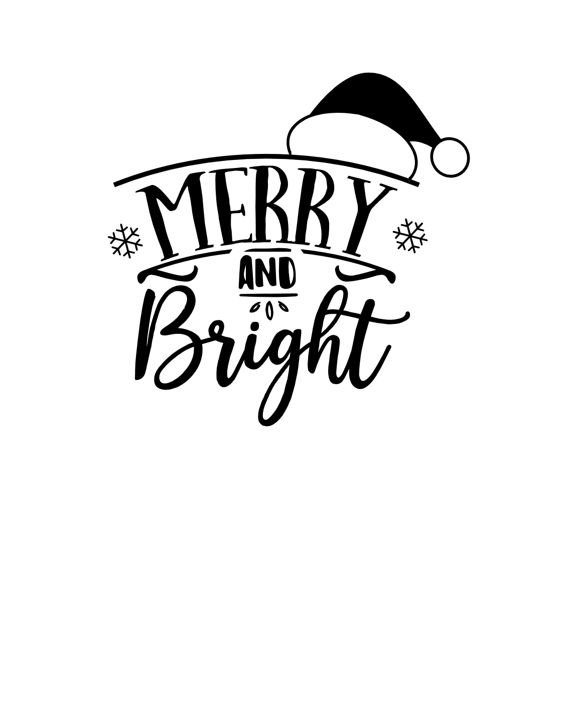 merry-and-bright-christmas-free-svg-file-SvgHeart.Com