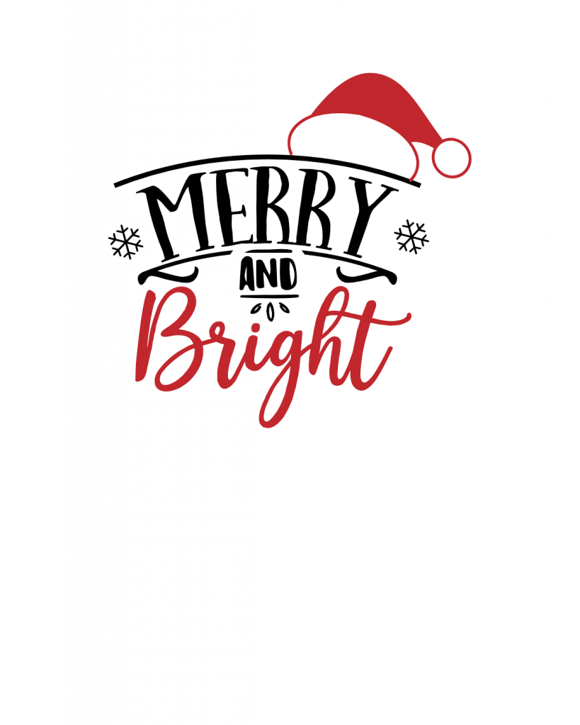 Merry and Bright, christmas Free Svg File SVG Heart Merry and Bright, christmas Free Svg File SVG Heart