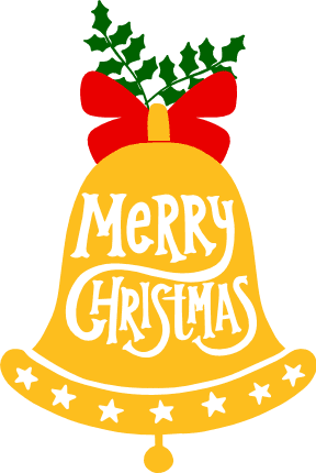 merry-christmas-bell-decoration-free-svg-file-SvgHeart.Com