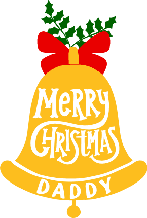 merry-christmas-daddy-bell-decoration-free-svg-file-SvgHeart.Com