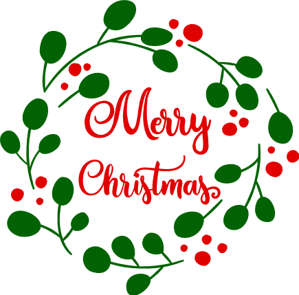 merry-christmas-in-floral-circle-holiday-free-svg-file-SvgHeart.Com