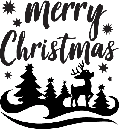 merry-christmas-trees-reindeer-holiday-free-svg-file-SvgHeart.Com