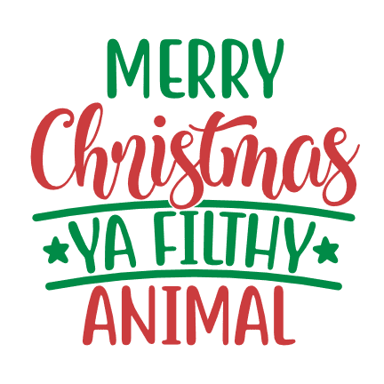 merry-christmas-ya-filthy-animal-holiday-free-svg-file-SvgHeart.Com