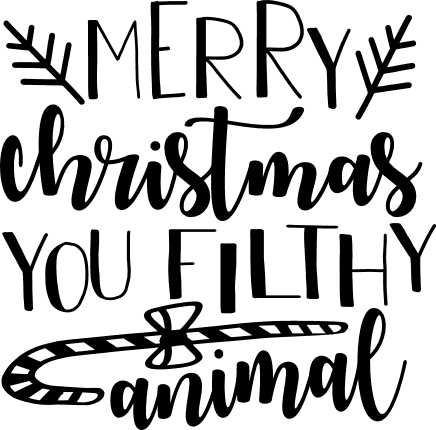 merry-christmas-you-filthy-animal-candy-cane-holiday-free-svg-file-SvgHeart.Com