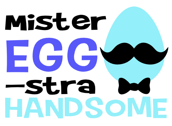 mister-egg-stra-handsome-easter-free-svg-file-SvgHeart.Com