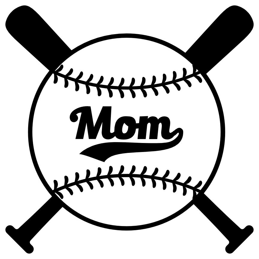 mom-baseball-ball-and-crossed-bats-sport-free-svg-file-SvgHeart.Com