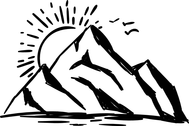 mountain-and-sun-hiking-nature-free-svg-file-SvgHeart.Com