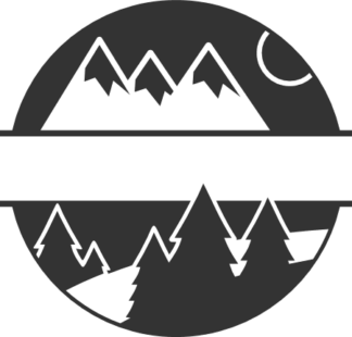 mountains-circle-split-text-frame-hiking-mittens-free-svg-file-SvgHeart.Com
