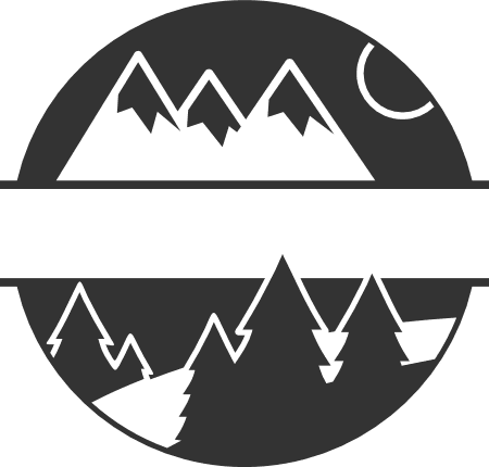 mountains-circle-split-text-frame-hiking-mittens-free-svg-file-SvgHeart.Com