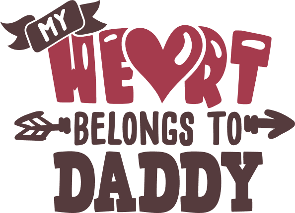 Wall Hangings Valentine Svg Valentines Svg My Heart Belongs To Daddy Svg Dad Svg Love Svg My