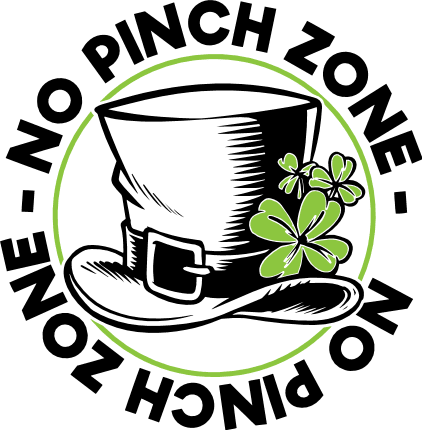 no pinch zone, hat with shamrock, st patrick's day free svg file