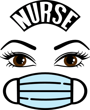 nurse-face-with-mask-covid-virus-pandemic-free-svg-file-SvgHeart.Com