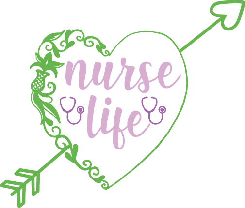 nurse-life-heart-with-arrow-nursing-free-svg-file-SvgHeart.Com