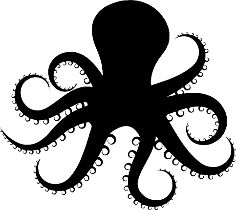 octopus-silhouette-sea-beach-free-svg-file-SvgHeart.Com