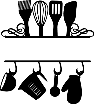 Kitchen Utensils svg, baking svg farmhouse kitchen svg SV178