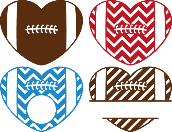 patterned-heart-shape-football-ball-monogram-frame-sport-free-svg-file-SvgHeart.Com
