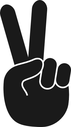 peace-sign-hand-silhouette-fingers-free-svg-file-SvgHeart.Com