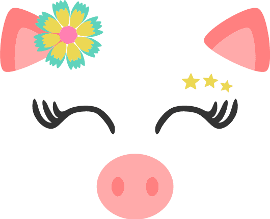 pig-face-flower-farm-animal-free-svg-file-SvgHeart.Com