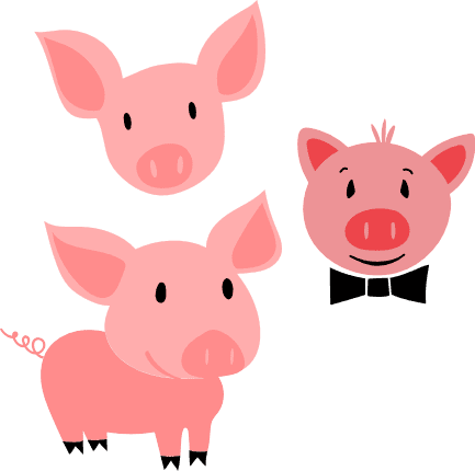 pigs-head-bundle-animal-free-svg-file-SvgHeart.Com