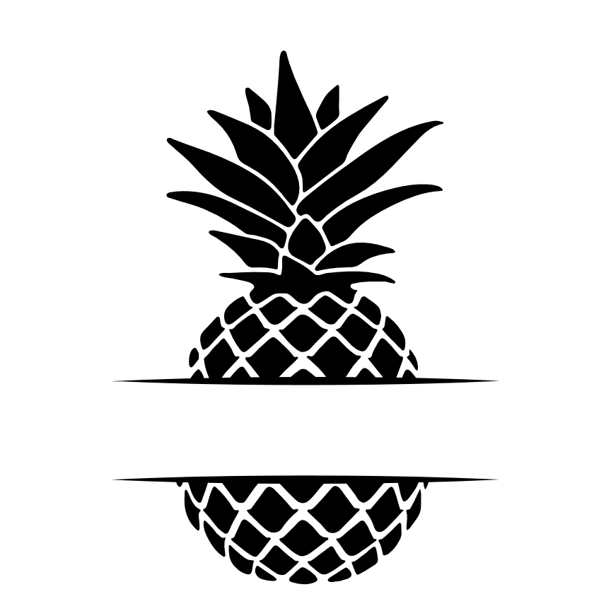 pineapple-split-text-frame-summer-free-svg-file-SvgHeart.Com