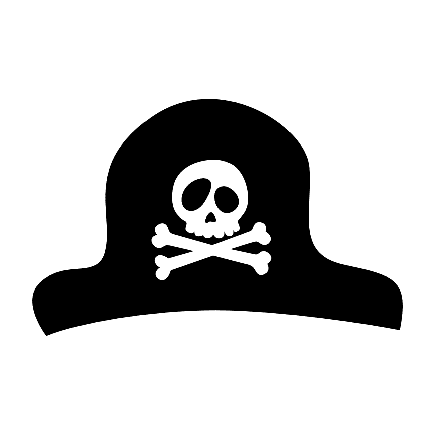 pirate-hat-with-skull-and-crossed-bones-free-svg-file-SvgHeart.Com