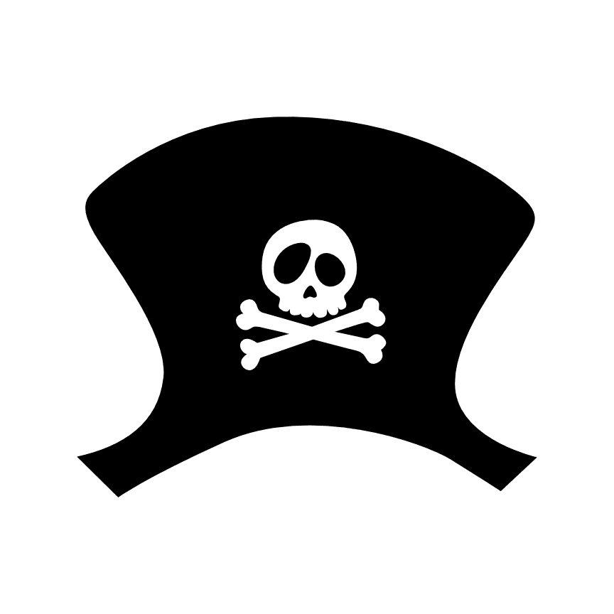 pirates-hat-with-skull-and-crossed-bones-halloween-free-svg-file-SvgHeart.Com