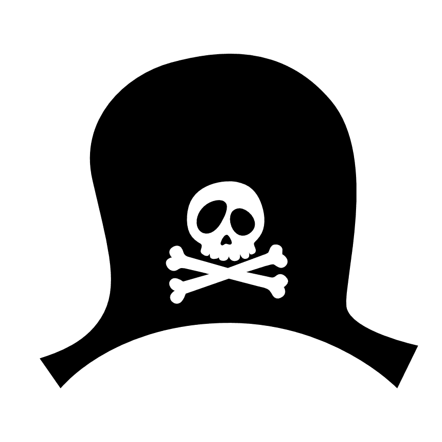 pirates-hat-with-skull-and-crossed-bones-halloween-free-svg-file-SvgHeart.Com