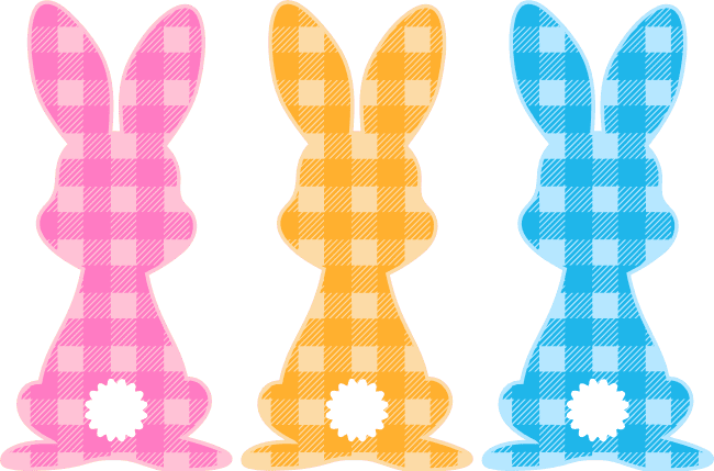 plaid-bunnies-easter-rabbit-free-svg-file-SvgHeart.Com