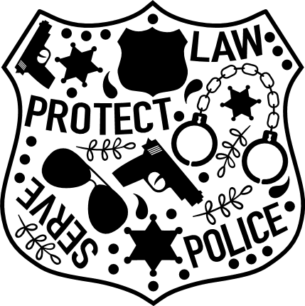 police-badge-serve-protect-law-free-svg-file-SvgHeart.Com