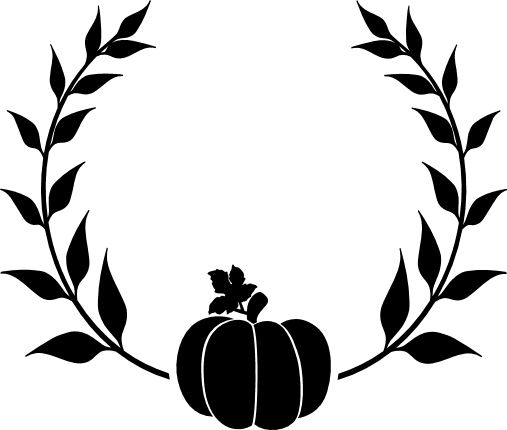 pumpkin-laurel-wreath-autumn-free-svg-file-SvgHeart.Com