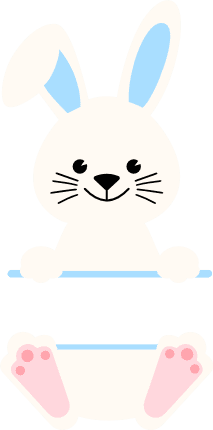 rabbit-split-text-frame-easter-free-svg-file-SvgHeart.Com