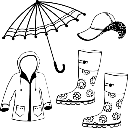 rain-elements-bundle-rubber-boots-umbrella-raincoat-kit-free-svg-file-SvgHeart.Com