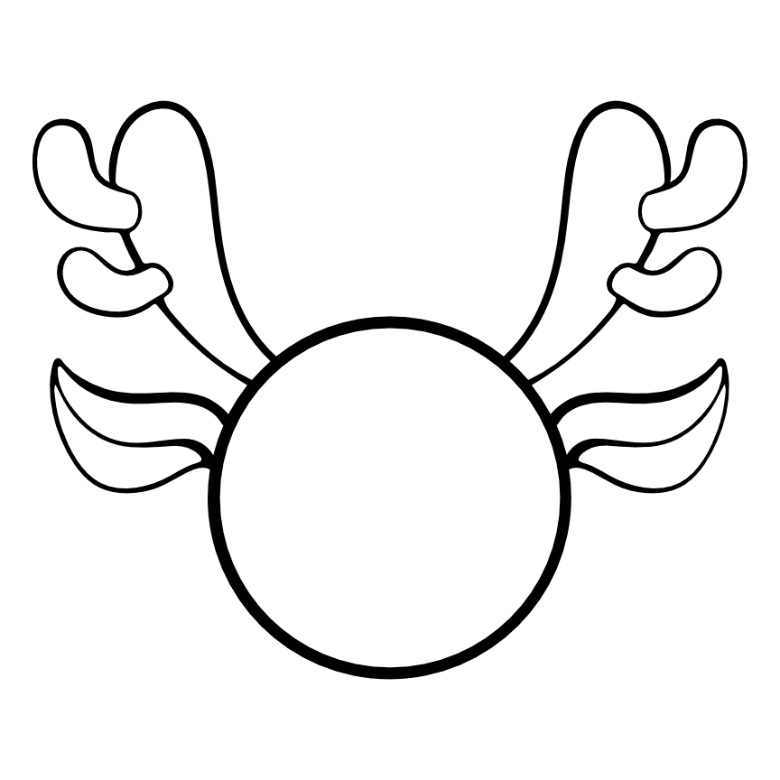 reindeer-antlers-head-monogram-christmas-free-svg-file-SvgHeart.Com