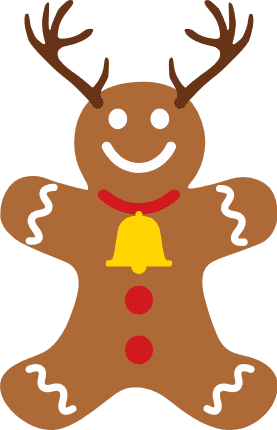 reindeer-ginger-bread-man-christmas-free-svg-file-SvgHeart.Com
