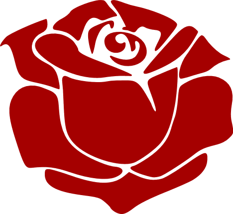 Rose Flower Bloom And Leaves - free svg file for members - SVG Heart