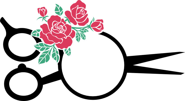 Rose flowers circle monogram frame, decorative - free svg file for members  - SVG Heart