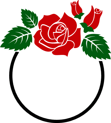 rose monogram svg