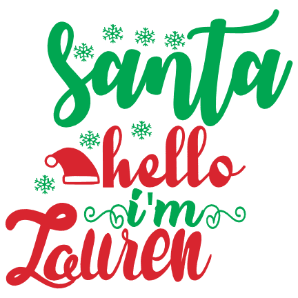 santa-hello-im-lauren-funny-christmas-free-svg-file-SvgHeart.Com