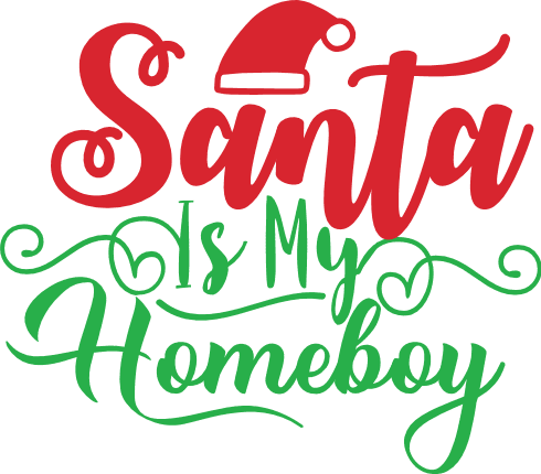 santa-is-my-homeboy-hat-christmas-free-svg-file-SvgHeart.Com