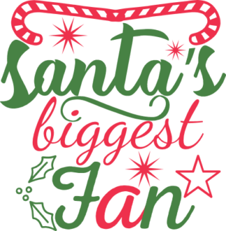 santas-biggest-fan-candy-cane-christmas-free-svg-file-SvgHeart.Com