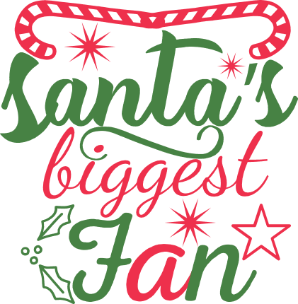 santas-biggest-fan-candy-cane-christmas-free-svg-file-SvgHeart.Com