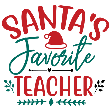 santas-favorite-teacher-funny-christmas-free-svg-file-SvgHeart.Com