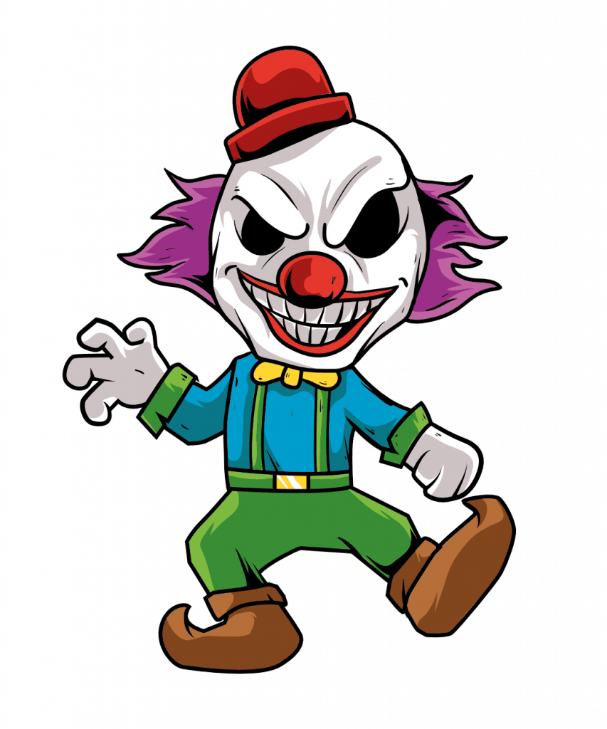 Scary Clown, Halloween Free Svg File - SVG Heart