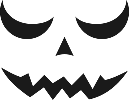scary halloween pumpkin face, angry free svg file - SVG Heart