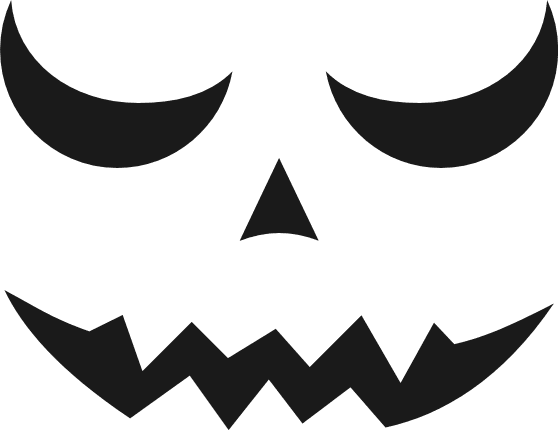 scary halloween pumpkin face, angry free svg file - SVG Heart