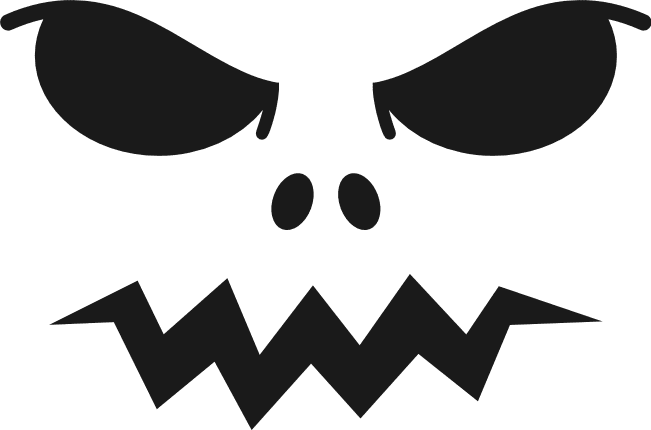 Scary Pumpkin Face SVG Cut File Jack O' Lantern Face PNG -  Hong Kong