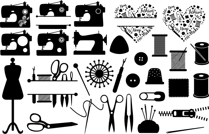 sewing-bundle-threads-needle-machines-free-svg-file-SvgHeart.Com