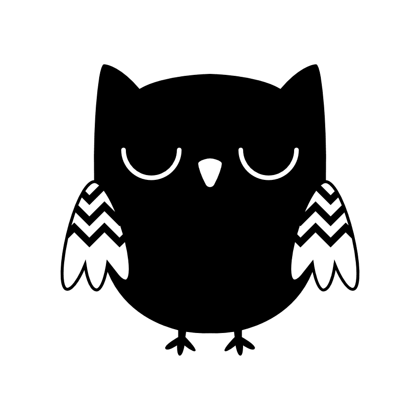 sleeping-owl-silhouette-free-svg-file-SvgHeart.Com